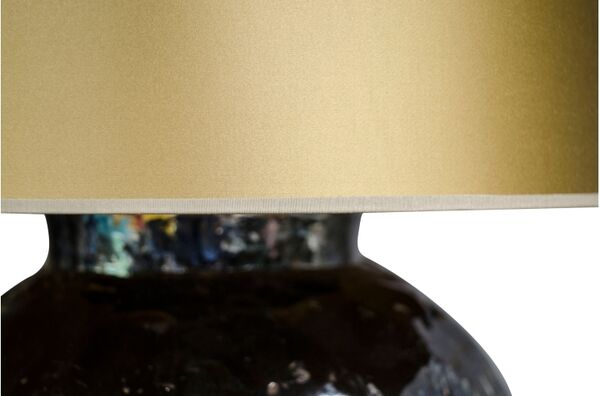 Vaaslamp antiek large gold