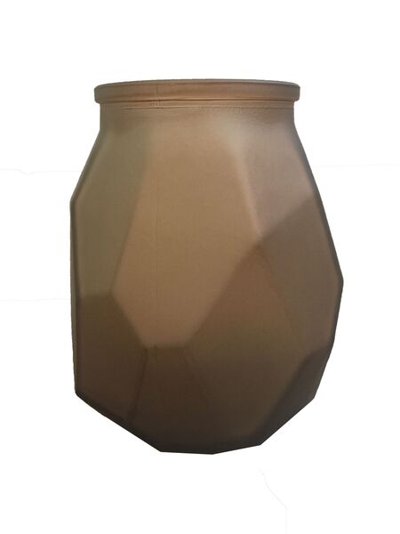 Vase Edge glas mat Caramel