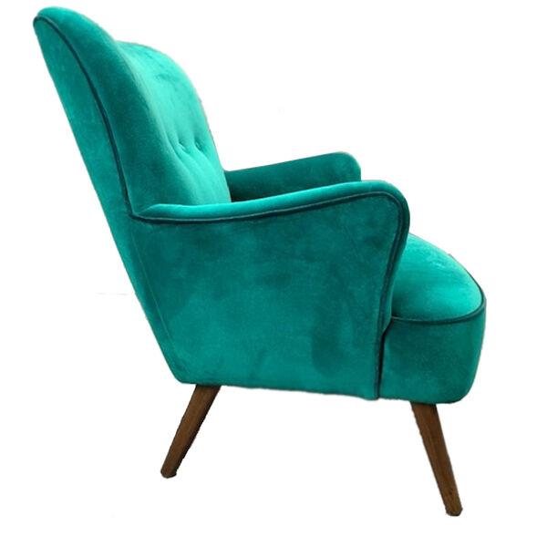 Vintage fauteuiltje turquoise