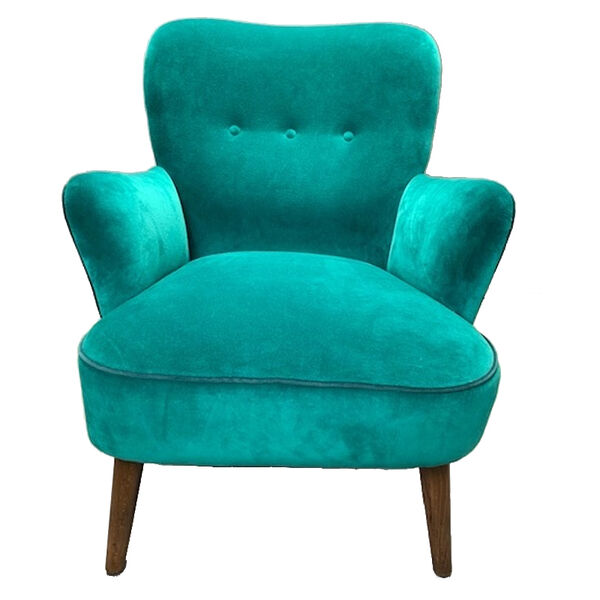 Vintage fauteuiltje turquoise