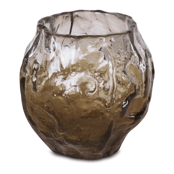 Waxinelicht glas large goudgeel