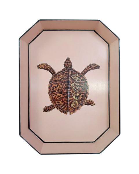 Dienblad Fauna Les Ottomans handbeschilderd - Schildpad