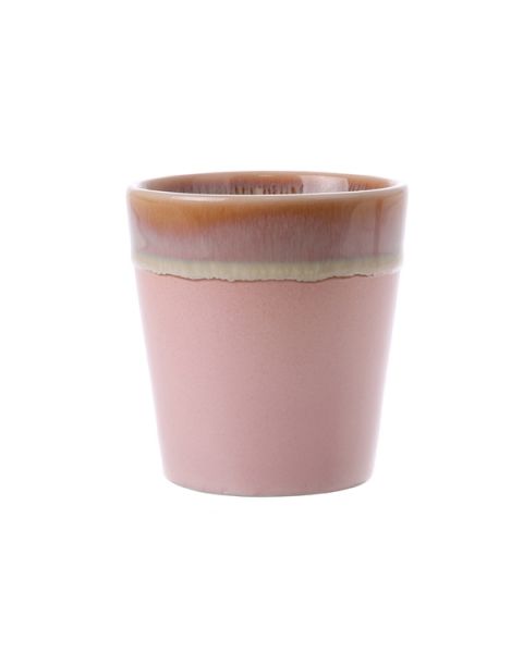 Ceramic 70's mok pink