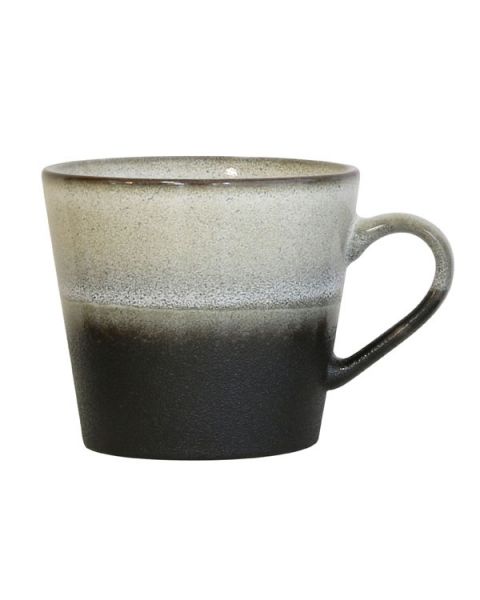 Ceramic 70's cappuccino mok rock