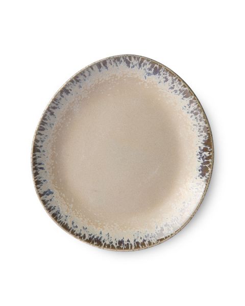 Ceramic 70's ontbijtbord bark
