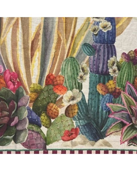 Tafelkleed Kaktus linnen - 180  x  280 cm