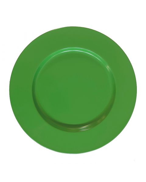 Metaal onderbord groen in set van 6 stuks