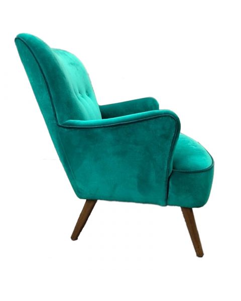 Vintage fauteuiltje turquoise